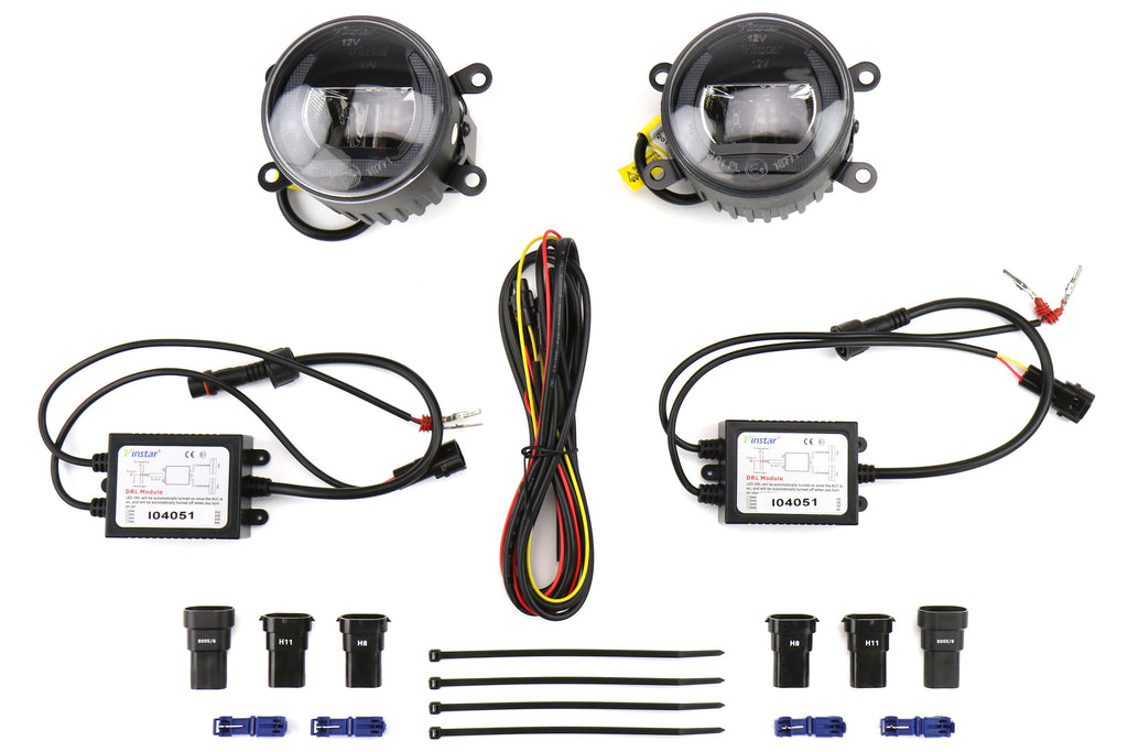 OLM LED / Corona Ring DRL Fog Light Housings - 2015-2021 WRX STI / 13-15 FR-S BRZ / 2014-2018 Forester