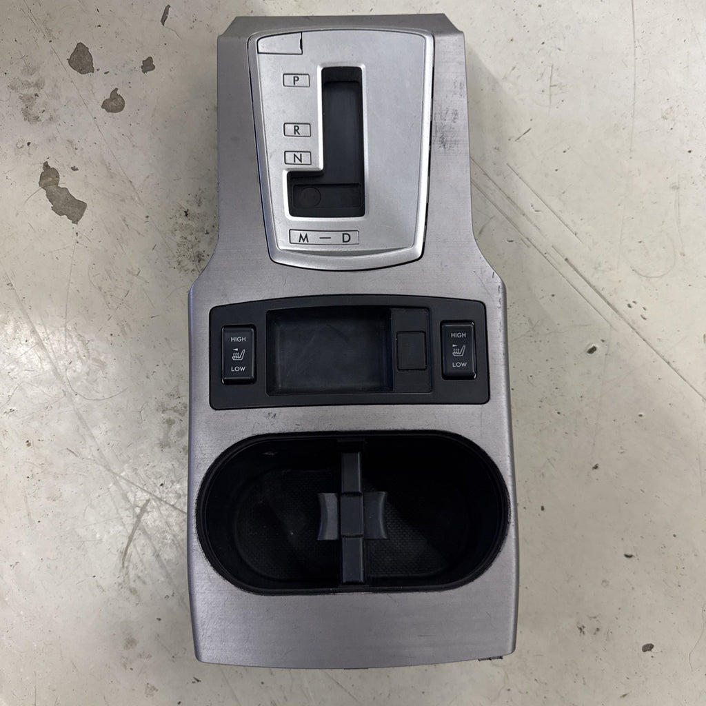 Subaru Outback Shifter Bezel Seat Heater Cup Holder Trim OEM 92134AJ00A 2010-14