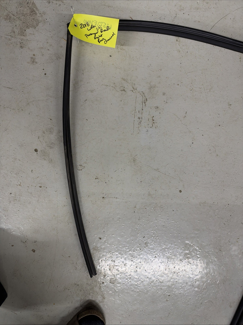 2018 Subaru WRX & STI PASSENGER RIGHT REAR WINDOW GLASS RUN CHANNEL - OEM 15-21