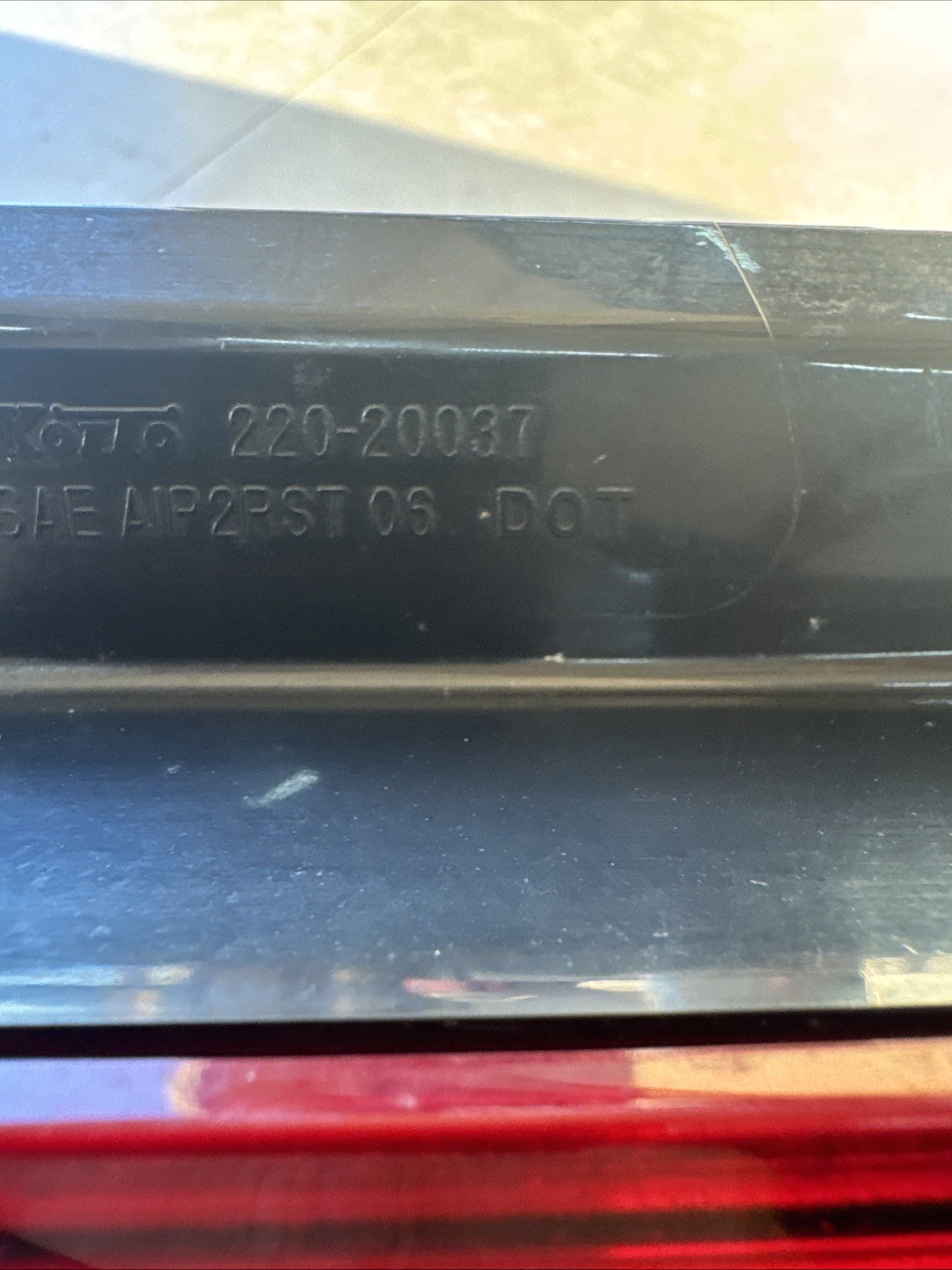 Subaru Impreza WRX STI Tail Light Assembly Right Passenger RH 08-14 220-20037