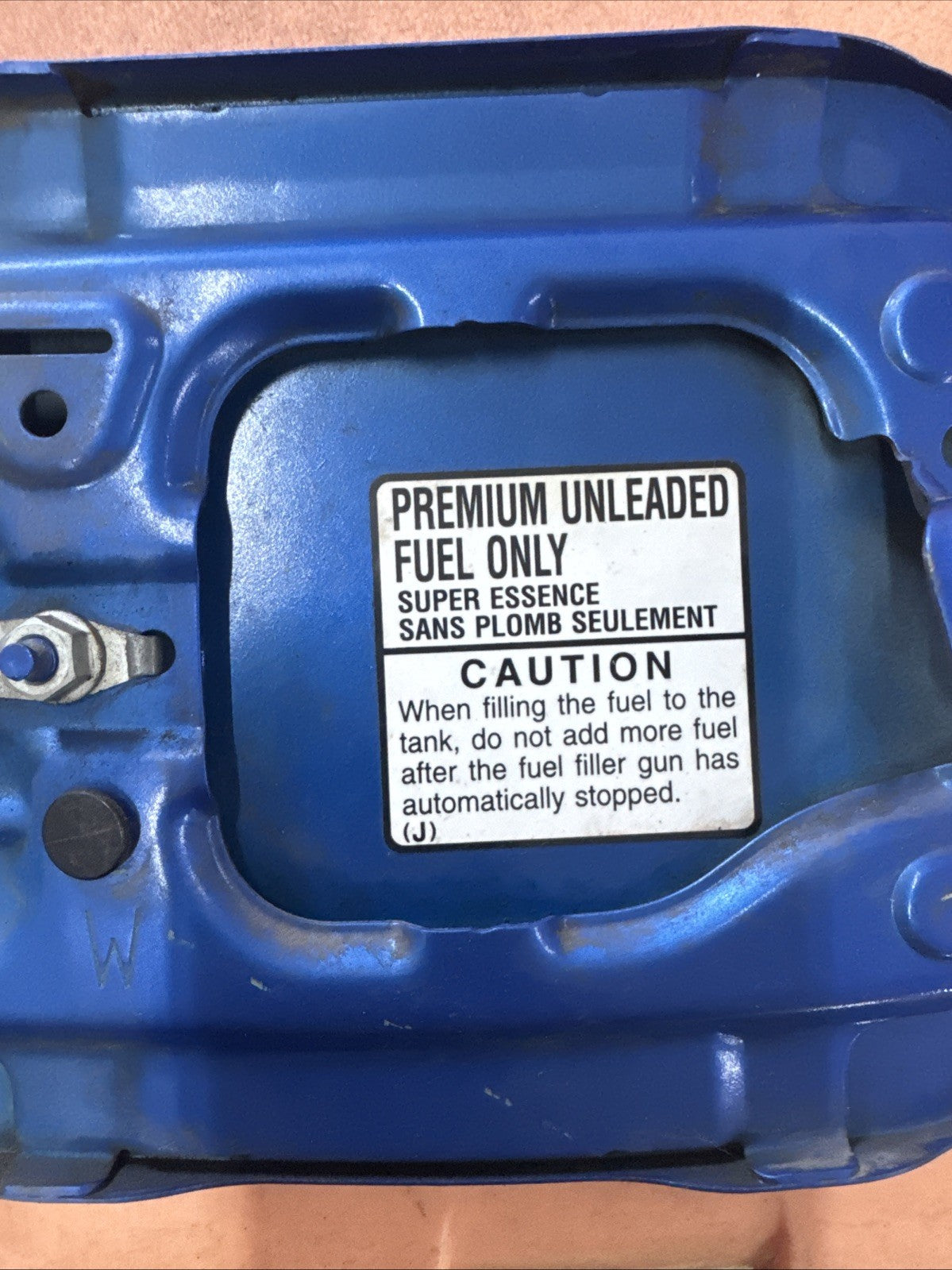 Subaru Impreza WRX STI Gas Door Fuel Lid Cover OEM Blue SEDAN 02-07