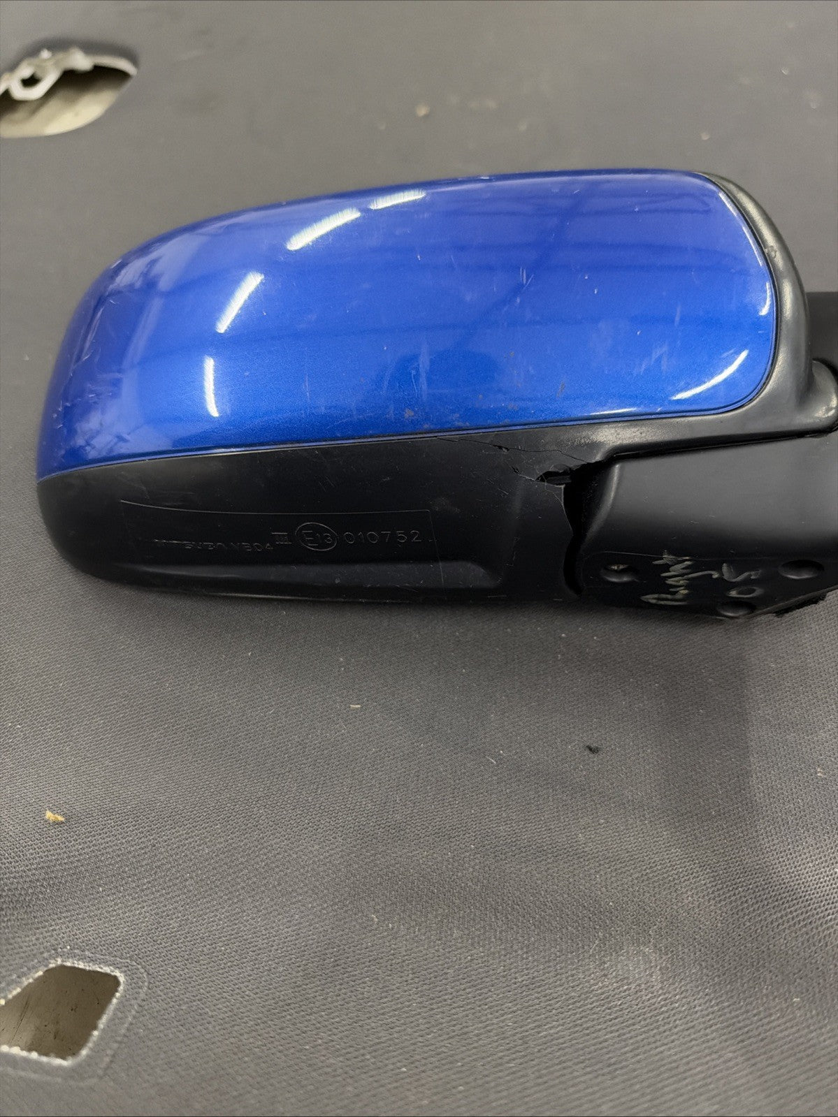 E13010753 Subaru Imp right passenger side view door mirror World Rally Blue04-07