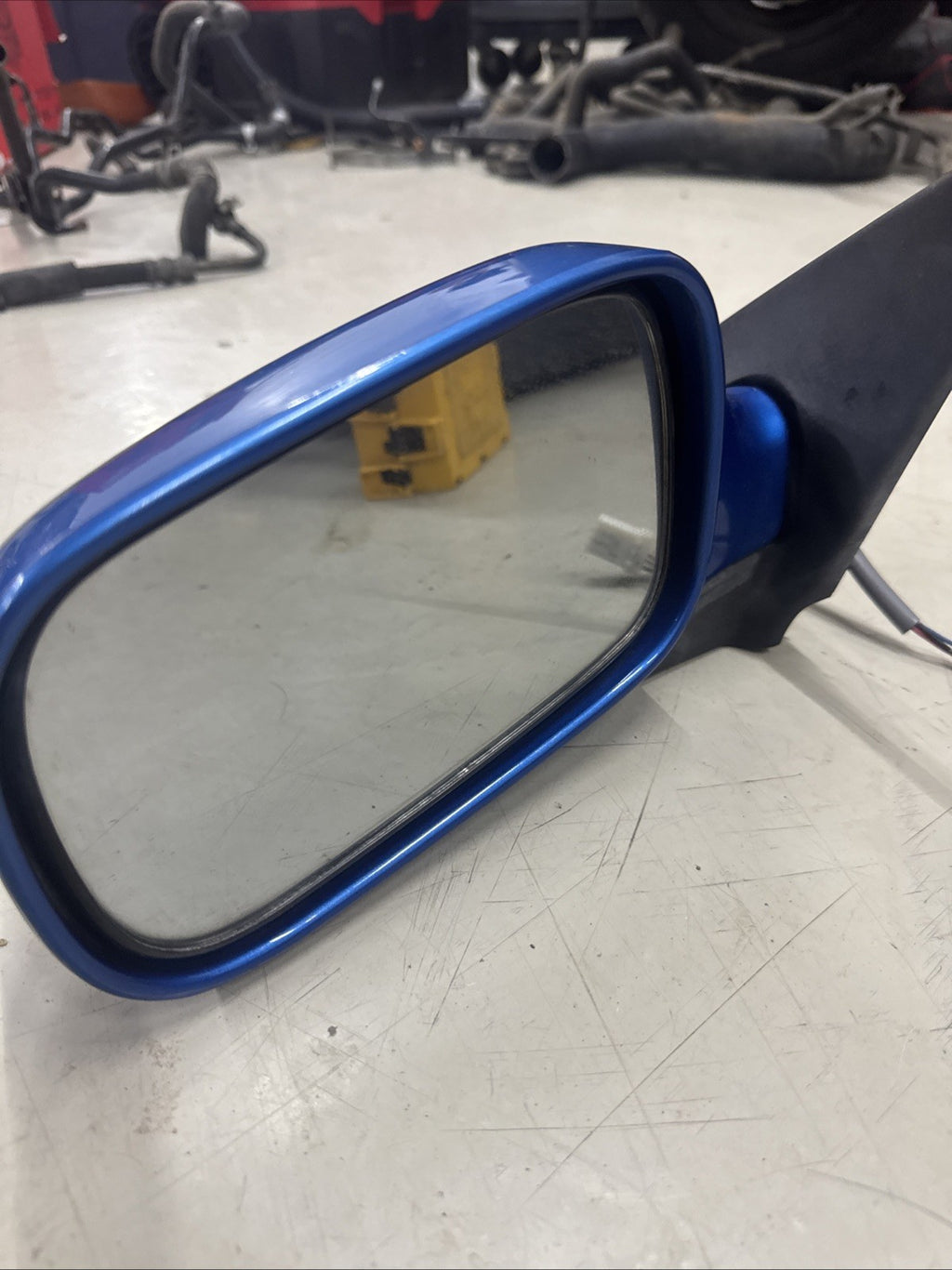 02 - 2007 Subaru Impreza L Side Power Mirror BLUE 013350 OEW 5092. 004