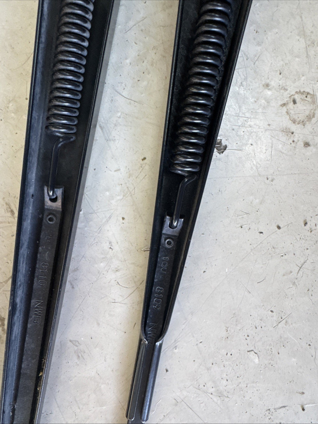 2018 Subaru WRX STI Front OEM  Wiper Arms Set Metal Black