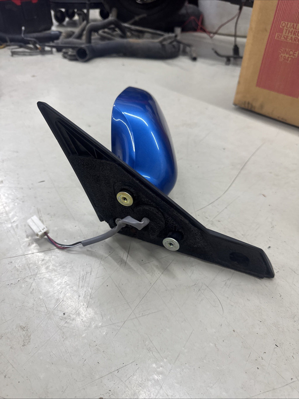 02 - 2007 Subaru Impreza L Side Power Mirror BLUE 013350 OEW 5092. 004
