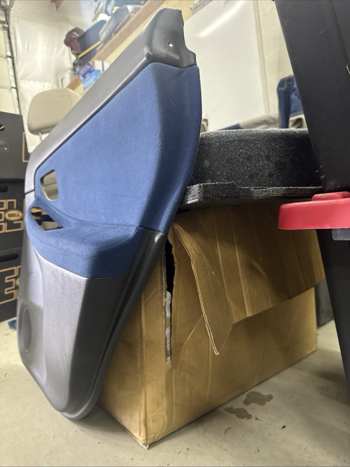 04-07 Subaru Impreza WRX STI OEM COMP SET Blue Door Cards Right Left Front Rear