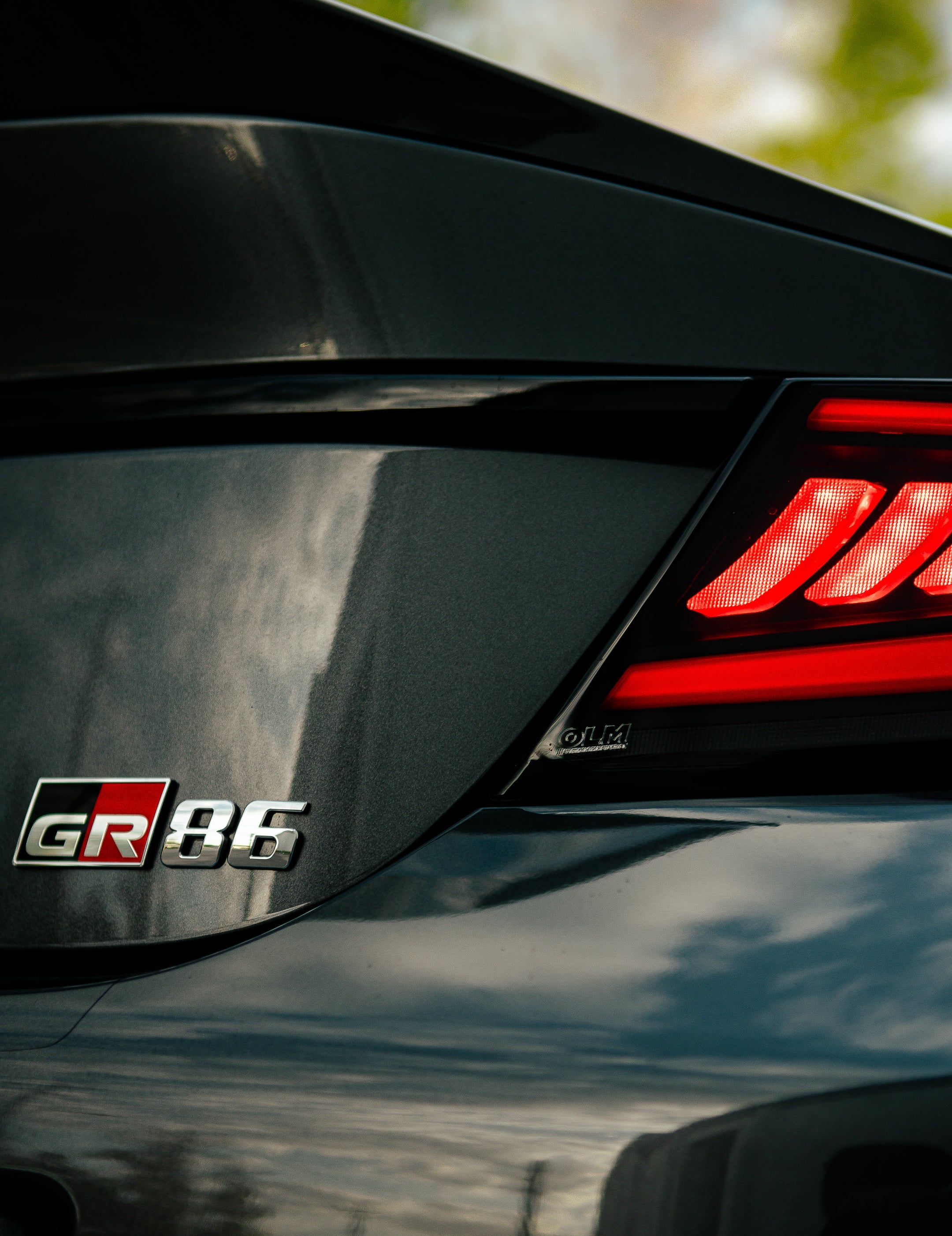 OLM Raiden LED Taillights (Smoke Lens/Red Bar) - 2022+ GR86 / BRZ