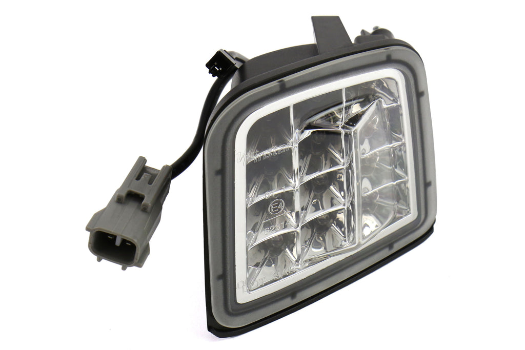 OLM USDM LED Front Turn Signal Housings - Clear Lens with Chrome Reflector - 2015-2017 Subaru WRX / STI