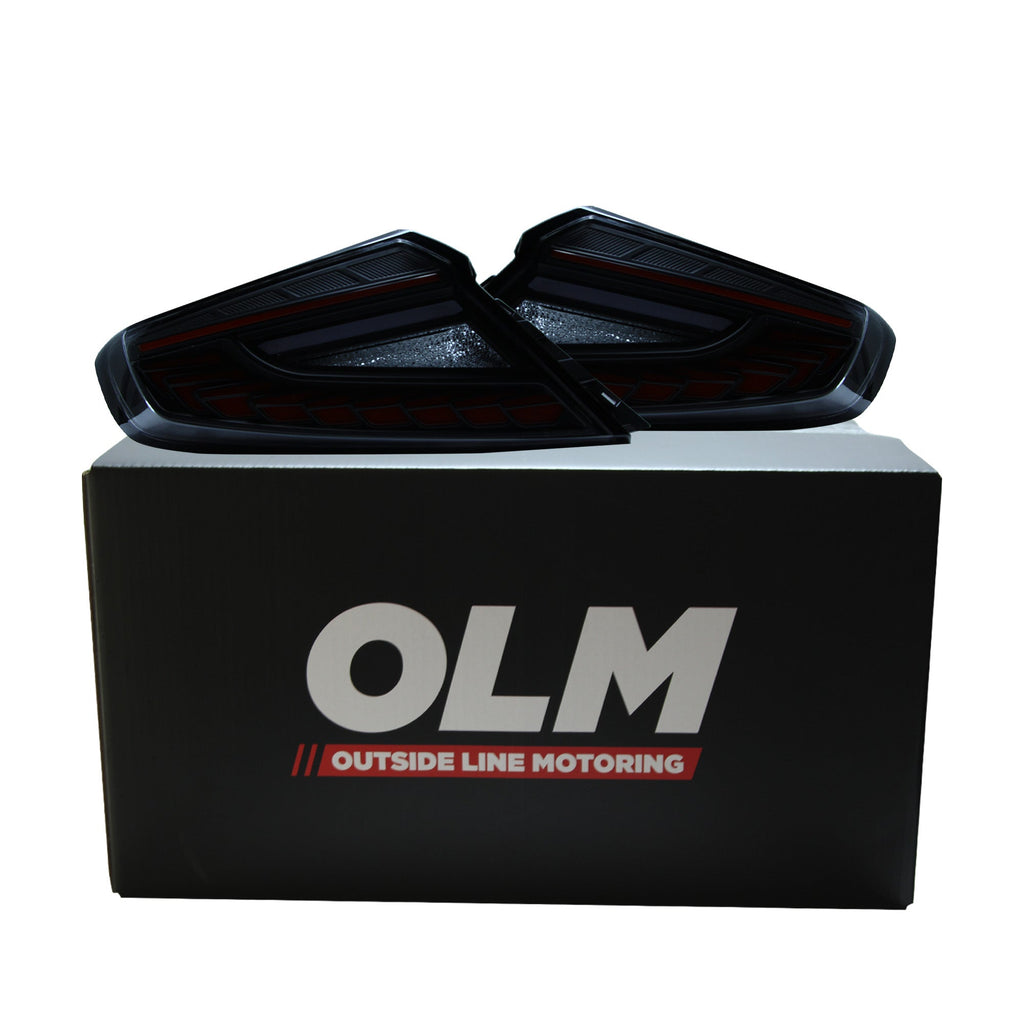 OLM Phantom-Spec LED Taillights (Smoke Lens Red Optic) - 2022+ WRX