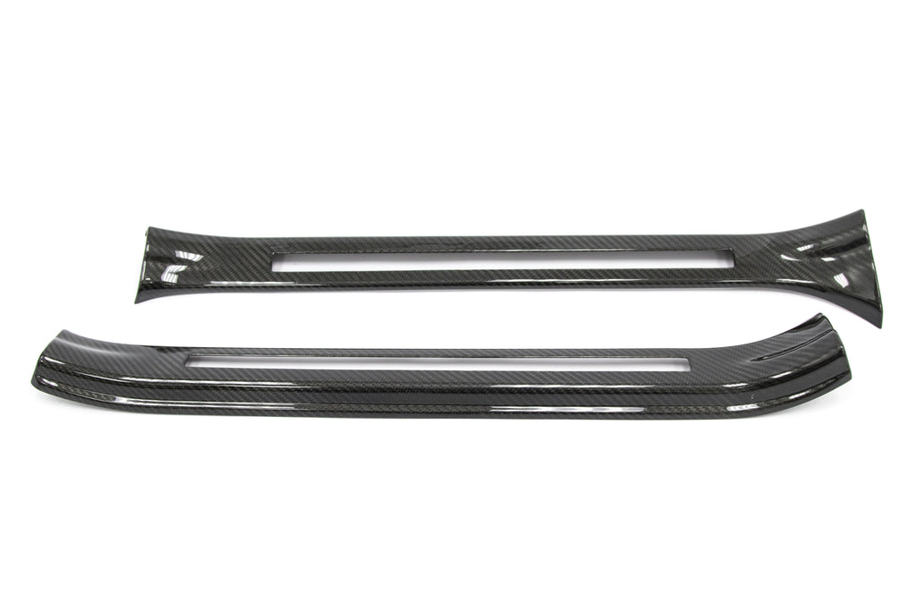 OLM LE Dry Carbon Fiber Door Sill Covers - 2015-2021 Subaru STI