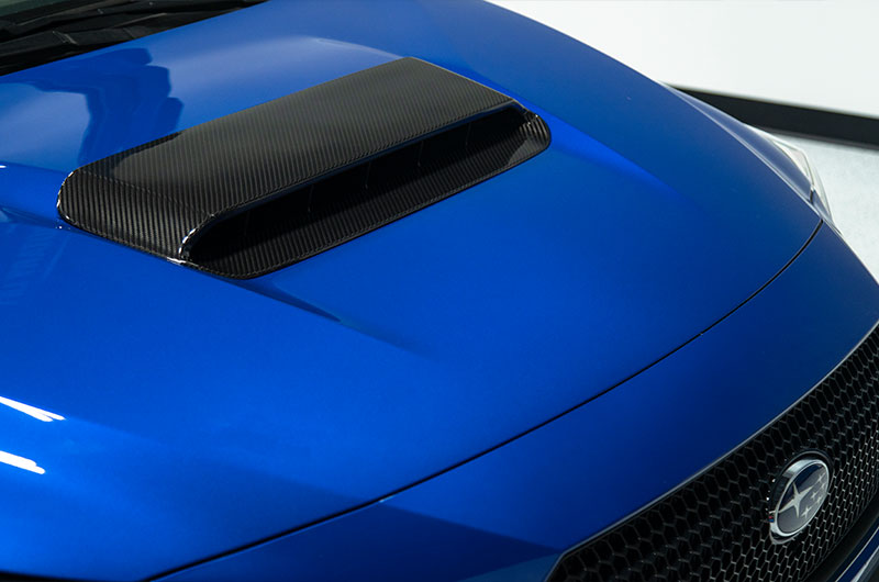 OLM LE Carbon Fiber Hood Scoop Cover - 2022+ WRX