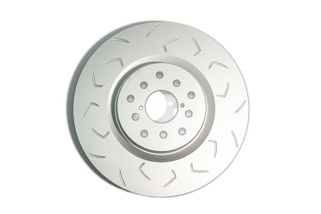 FactionFab Slotted Front Rotor V2 Dual Drilled - 2004-2017 Subaru STI / 2013-2020 FR-S BRZ 86 / 2022-2026 BRZ GR86 w/Brembo*