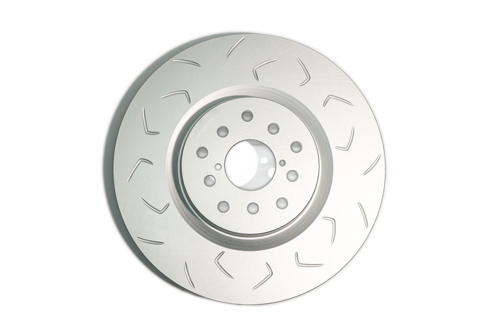 FactionFab Slotted Front Rotor V2 Dual Drilled - 2004-2017 Subaru STI / 2013-2020 FR-S BRZ 86 / 2022-2026 BRZ GR86 w/Brembo*