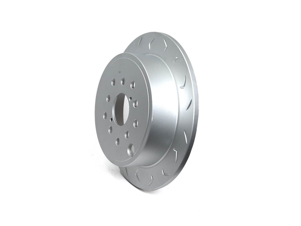 FactionFab Slotted Rear Rotor V2 Dual Drilled - Subaru WRX 2008-2021