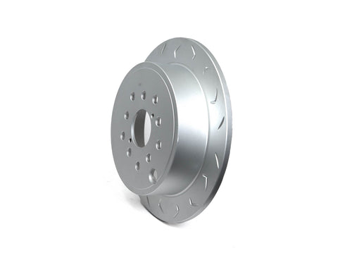 FactionFab Slotted Rear Rotor V2 Dual Drilled - Subaru WRX 2008-2021