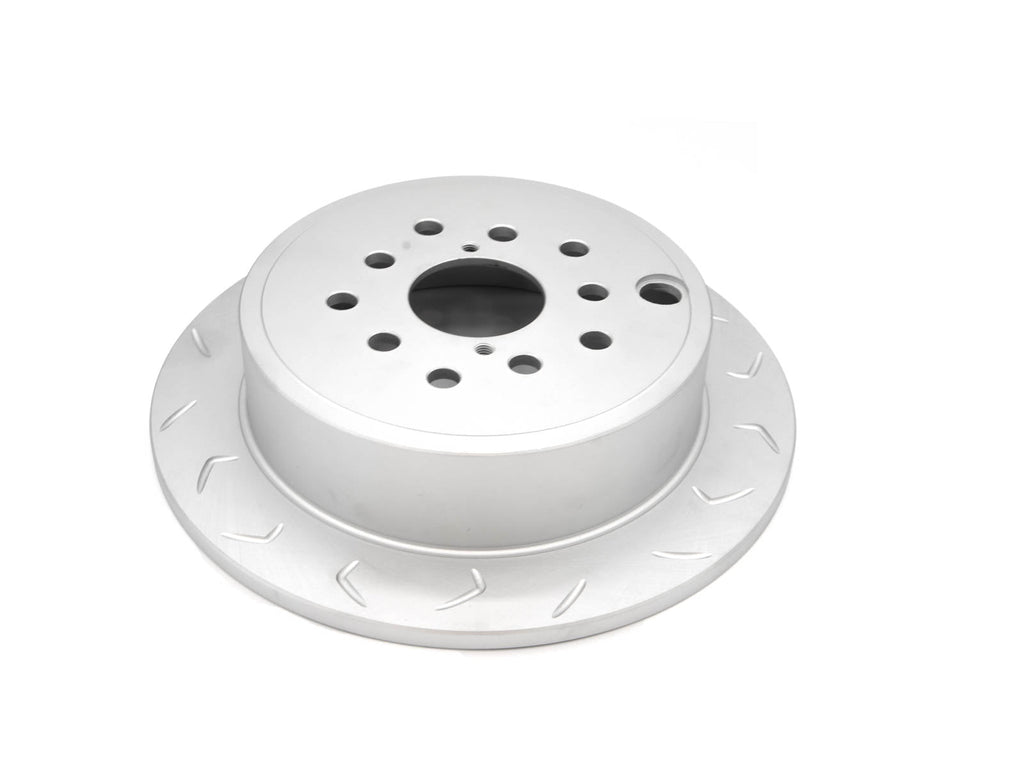 FactionFab Slotted Rear Rotor V2 Dual Drilled - Subaru WRX 2008-2021