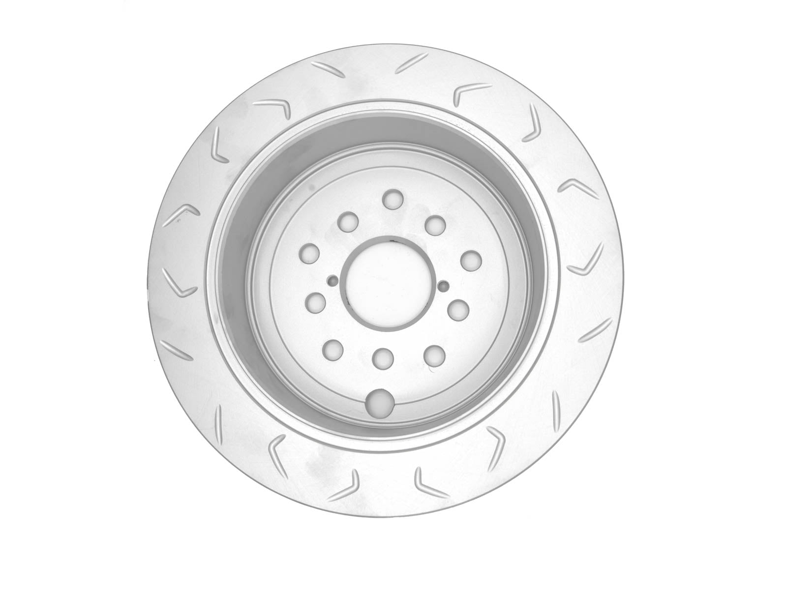 FactionFab Slotted Rear Rotor V2 Dual Drilled - Subaru WRX 2008-2021