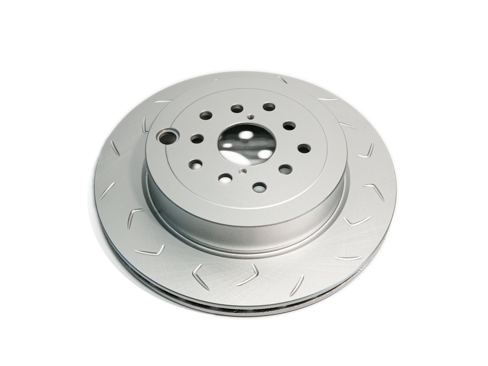 FactionFab Slotted Rear Rotor V2 Dual Drilled - Subaru STI 2008-2017