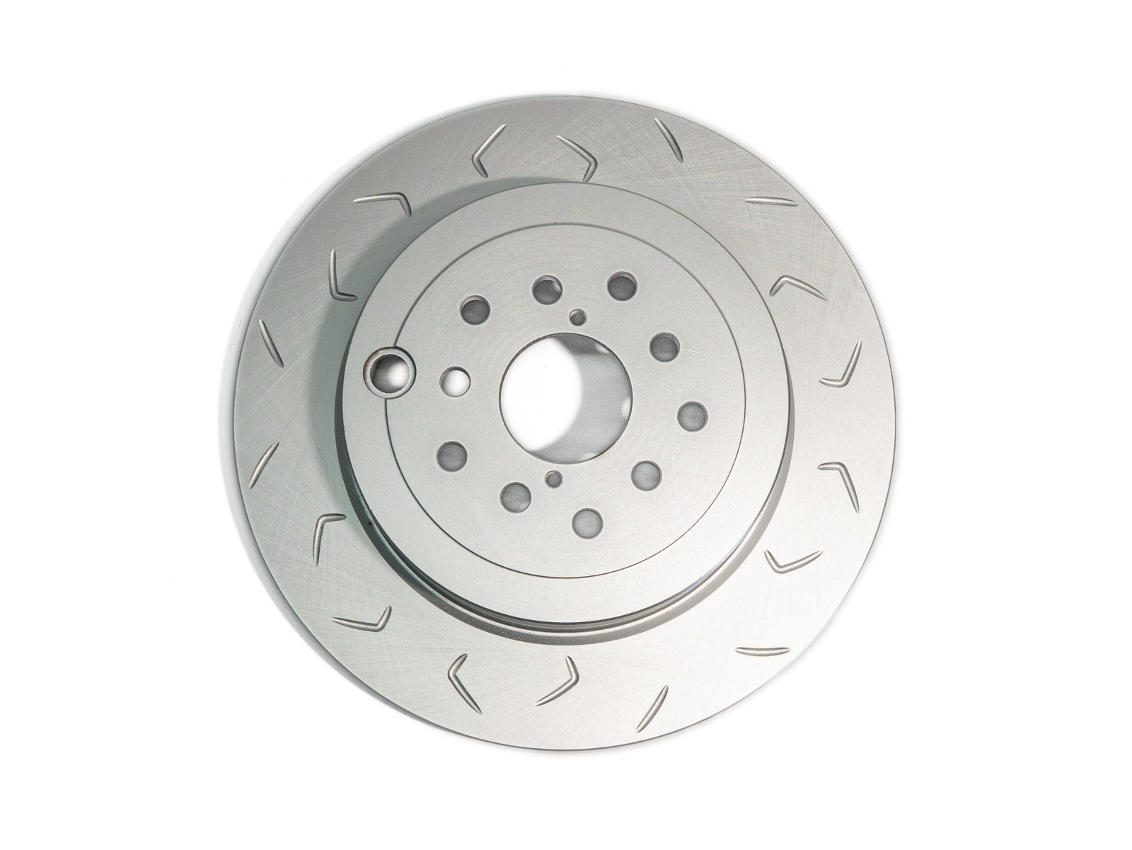 FactionFab Slotted Rear Rotor V2 Dual Drilled - Subaru STI 2008-2017