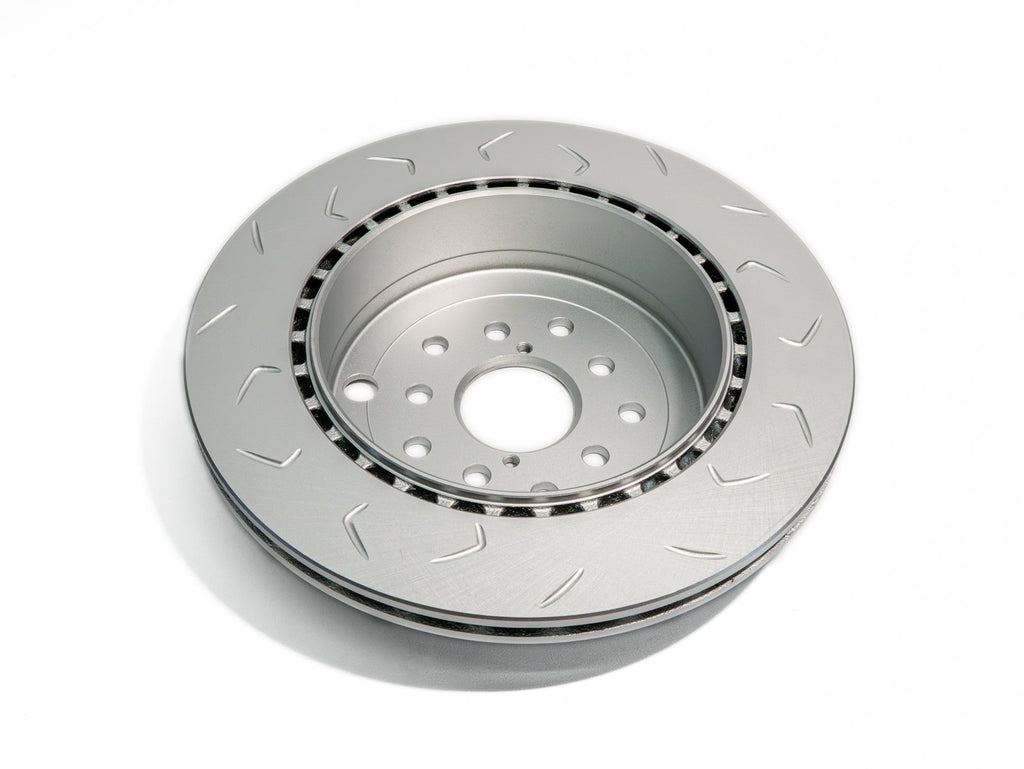 FactionFab Slotted Rear Rotor V2 Dual Drilled - Subaru STI 2008-2017