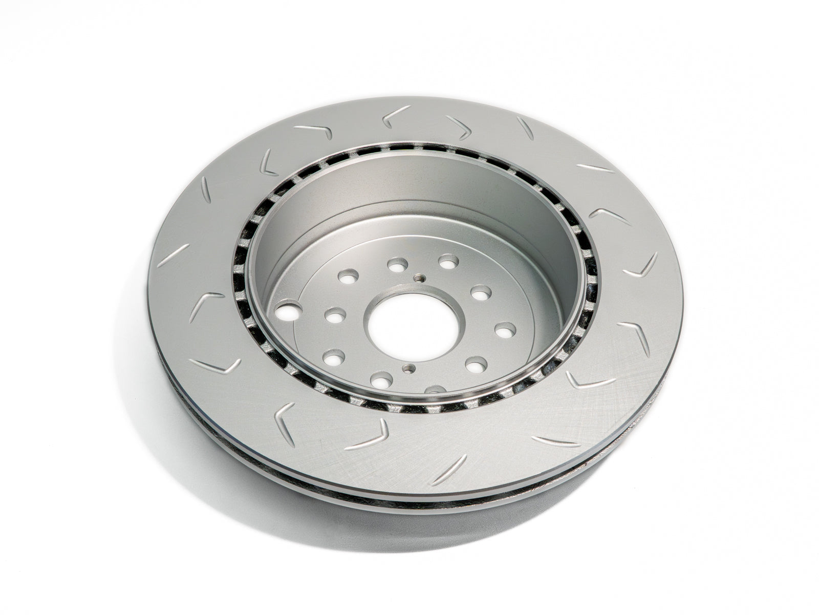 FactionFab Slotted Rear Rotor V2 Dual Drilled - Subaru STI 2008-2017