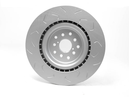 FactionFab Slotted Front Rotor V2 Dual Drilled - Subaru STI 2018-2021