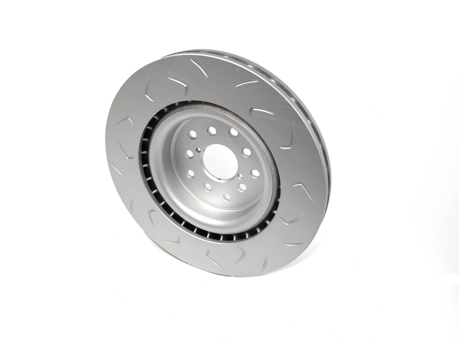 FactionFab Slotted Front Rotor V2 Dual Drilled - Subaru STI 2018-2021