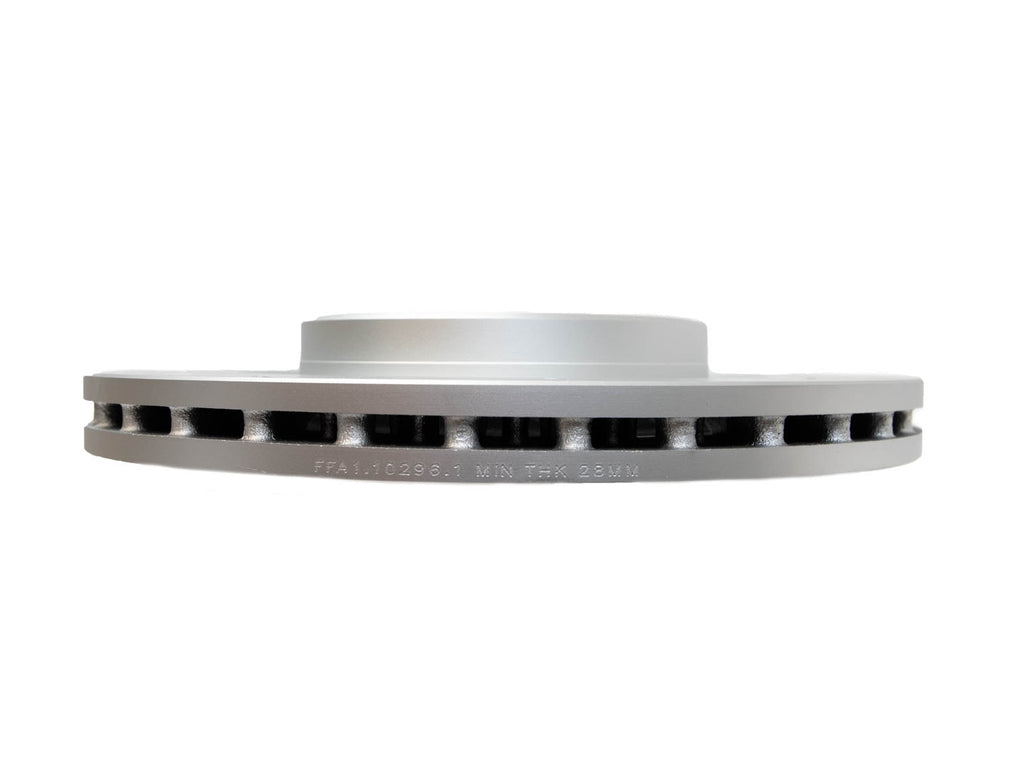 FactionFab Slotted Front Rotor V2 Dual Drilled - Subaru STI 2018-2021