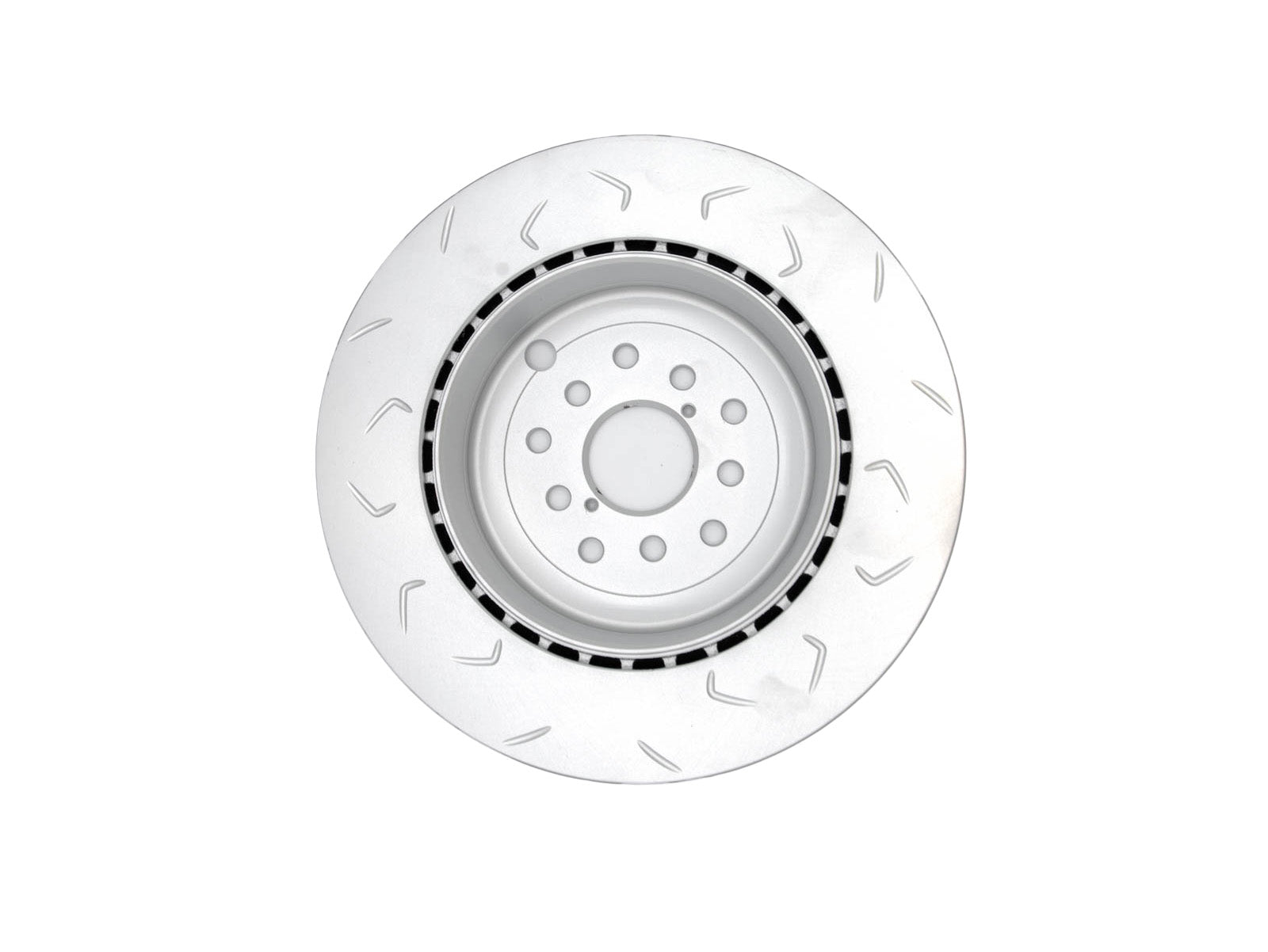 FactionFab Slotted Rear Rotor V2 Dual Drilled - Subaru STI 2018-2021
