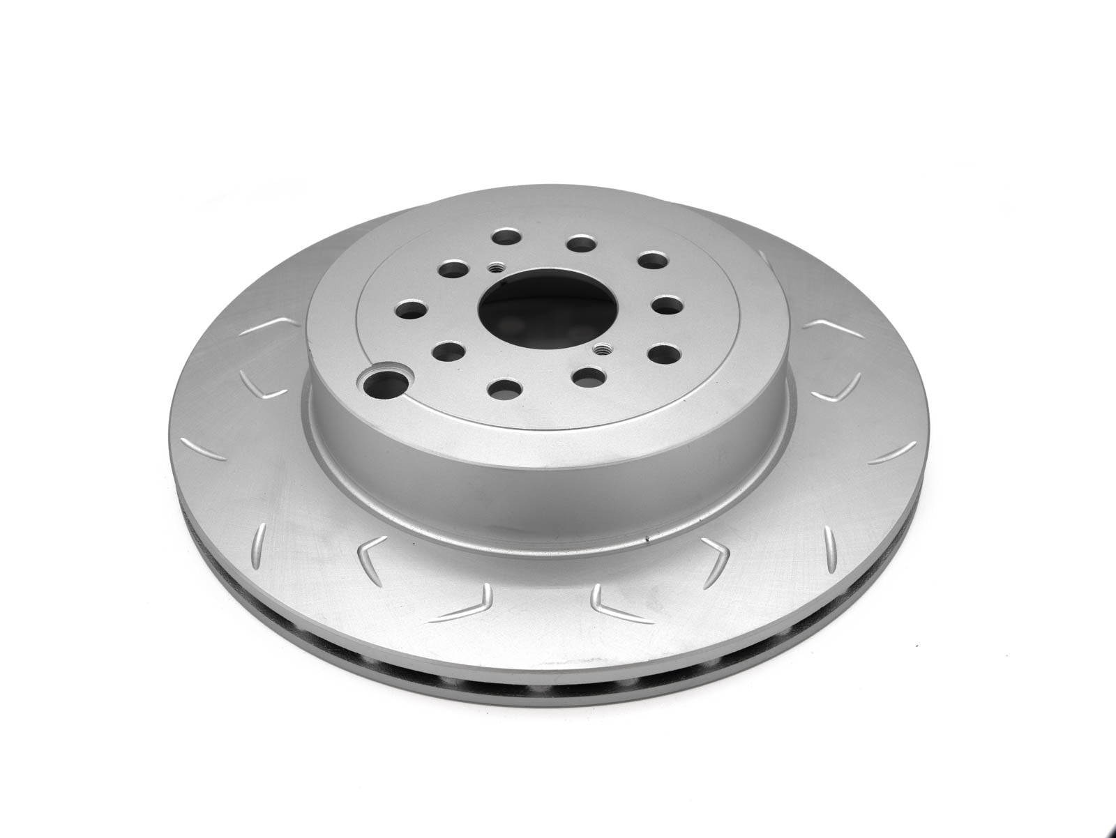 FactionFab Slotted Rear Rotor V2 Dual Drilled - Subaru STI 2018-2021