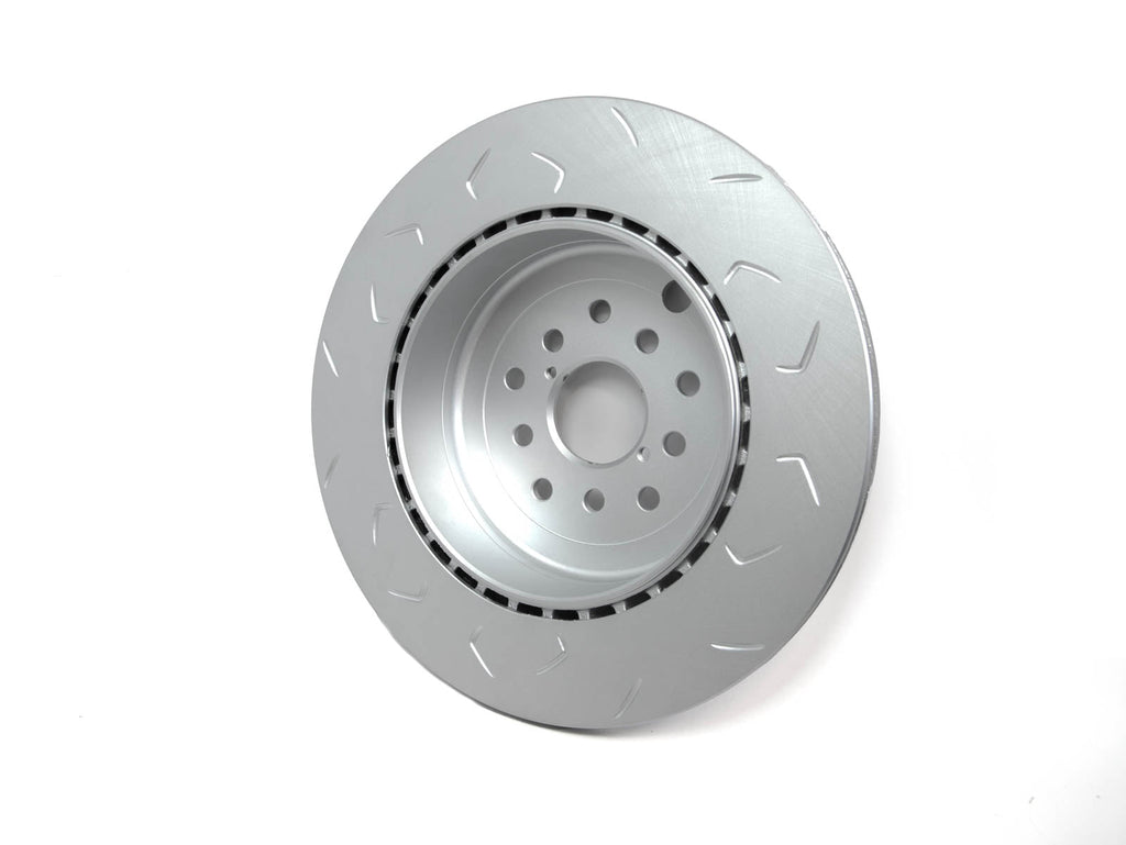 FactionFab Slotted Rear Rotor V2 Dual Drilled - Subaru STI 2018-2021