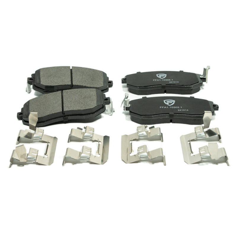 FactionFab V2 Front Brake Pads - 2011-2014 Subaru WRX / 2013-2020 BRZ 86 / 2022-2026 BRZ GR86