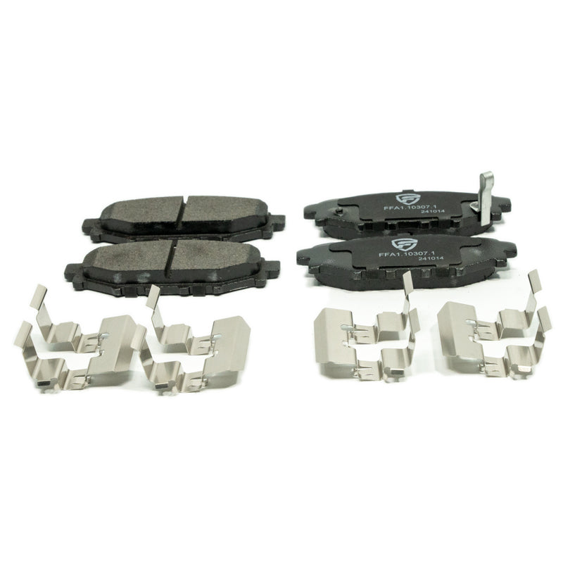 FactionFab V2 Rear Brake Pads - 2008-2014 Subaru WRX / 2015-2021 WRX MT