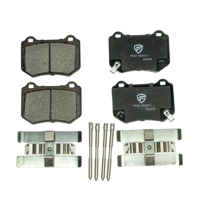 FactionFab V2 Rear Brake Pads - 2018-21 Subaru STI / 2024+ WRX TS & TR