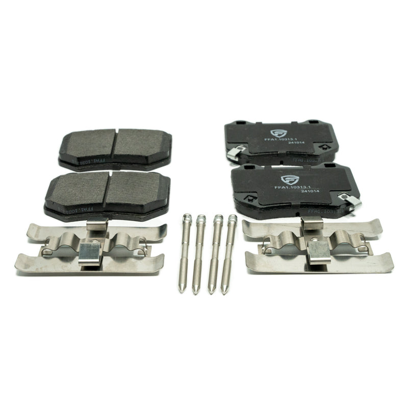 FactionFab V2 Rear Brake Pads - 2018-21 Subaru STI / 2024+ WRX TS & TR