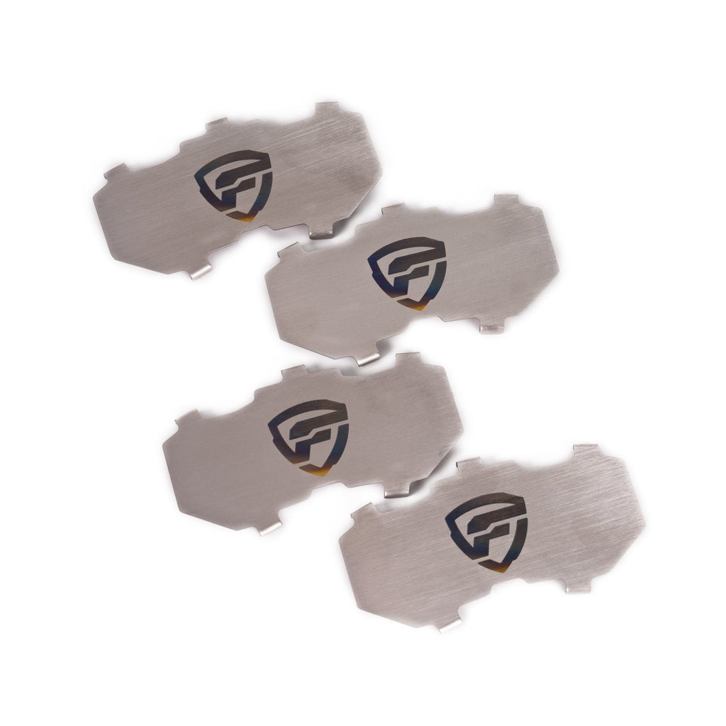 FactionFab Titanium Front Brake Shim Set - 2011-2014 Subaru WRX, 2013-2020 BRZ 86 / 2022+ BRZ GR86