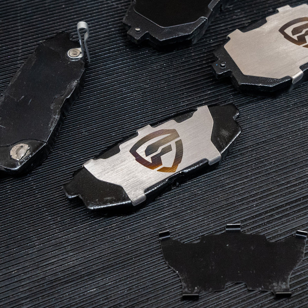 FactionFab Titanium Rear Brake Shim Set - 2022+ Subaru WRX 6mt, 2013-2020 BRZ 86 / 2022+ BRZ GR86
