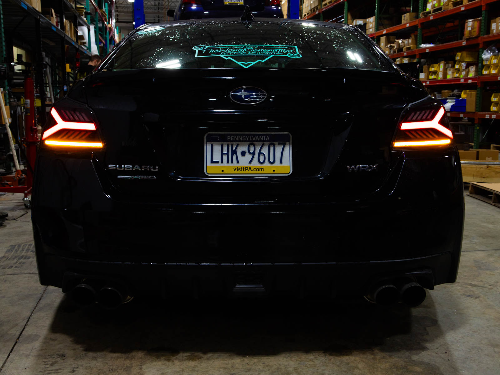 OLM Y-Spec LED Taillights (Clear Lens  White Optic) - 2015-2021 WRX / STI