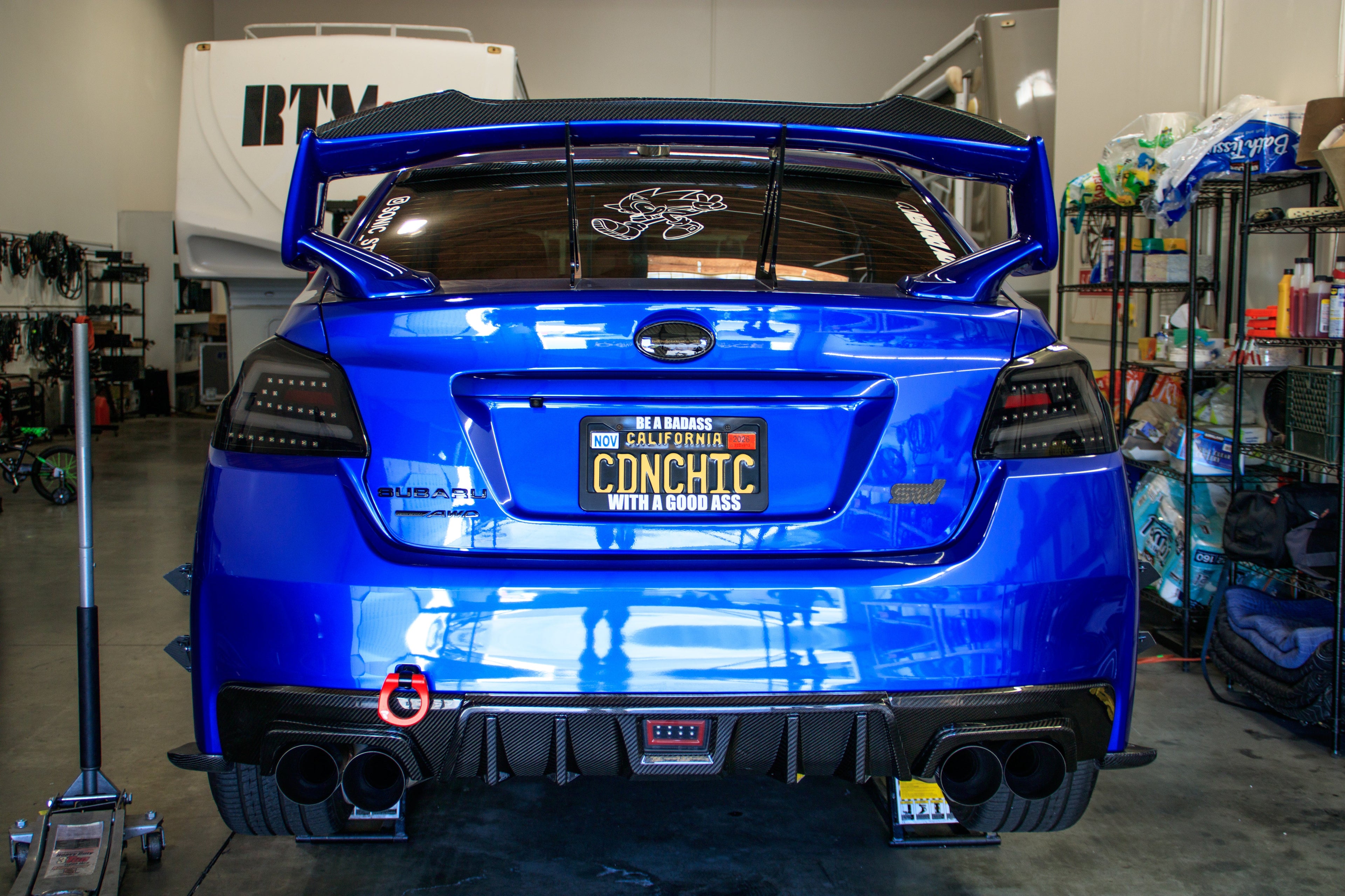 OLM LE Dry Carbon Fiber Rear Diffuser - 2015-2021 Subaru WRX / STI