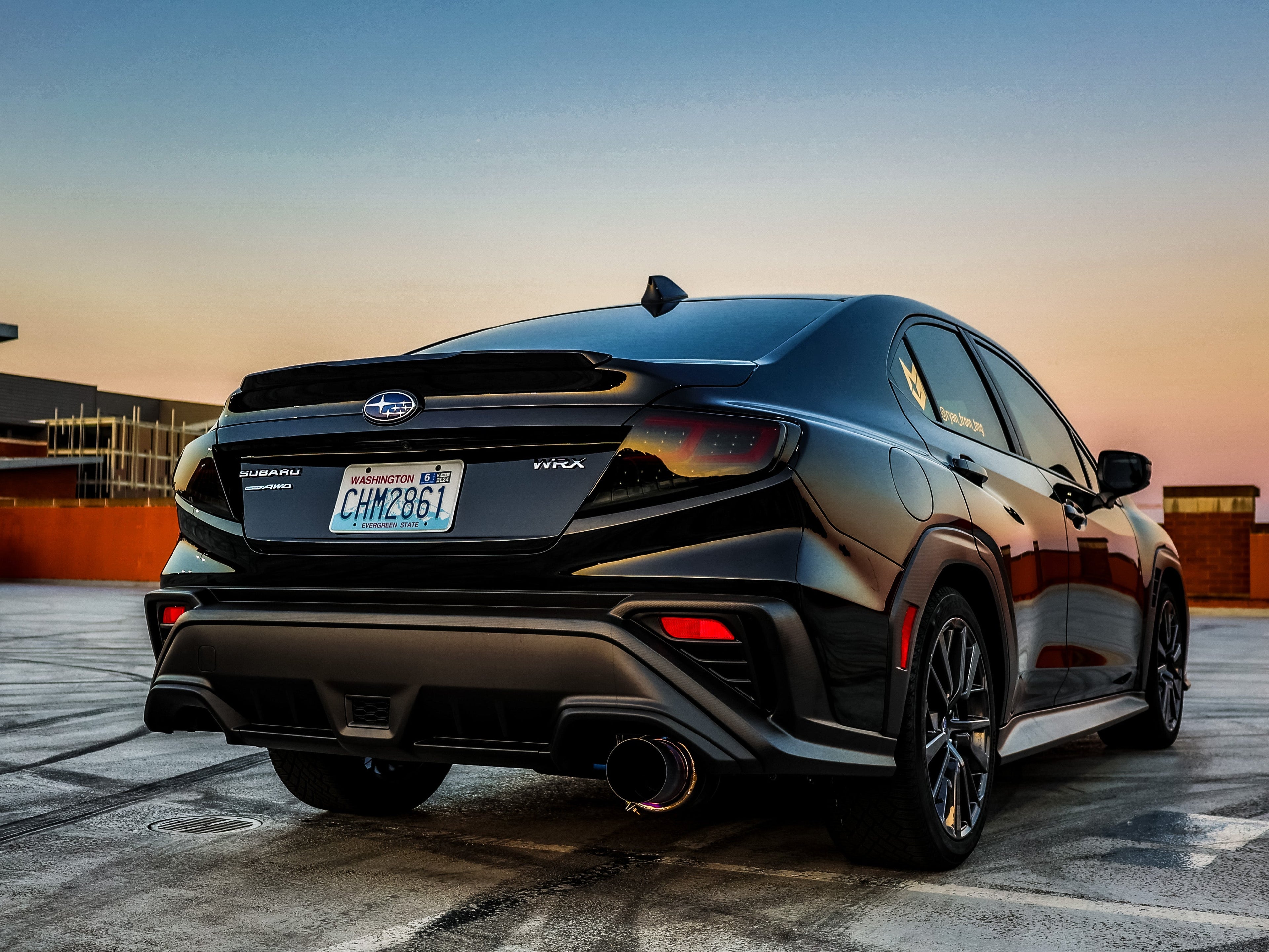OLM Spec-AR LED Taillights (Smoke Lens/Black Base/Red Bar) - 2022+ WRX