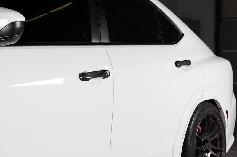 OLM Carbon Fiber Door Handle Covers - 2022 WRX (Base and Premium Trim)