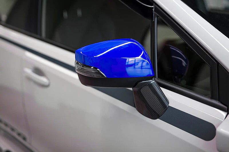 OLM OE Style Mirror Cover with Turn Signal Cutout - Lightning Red - 2015-2021 Subaru WRX / STI / 2015-2017 Crosstrek