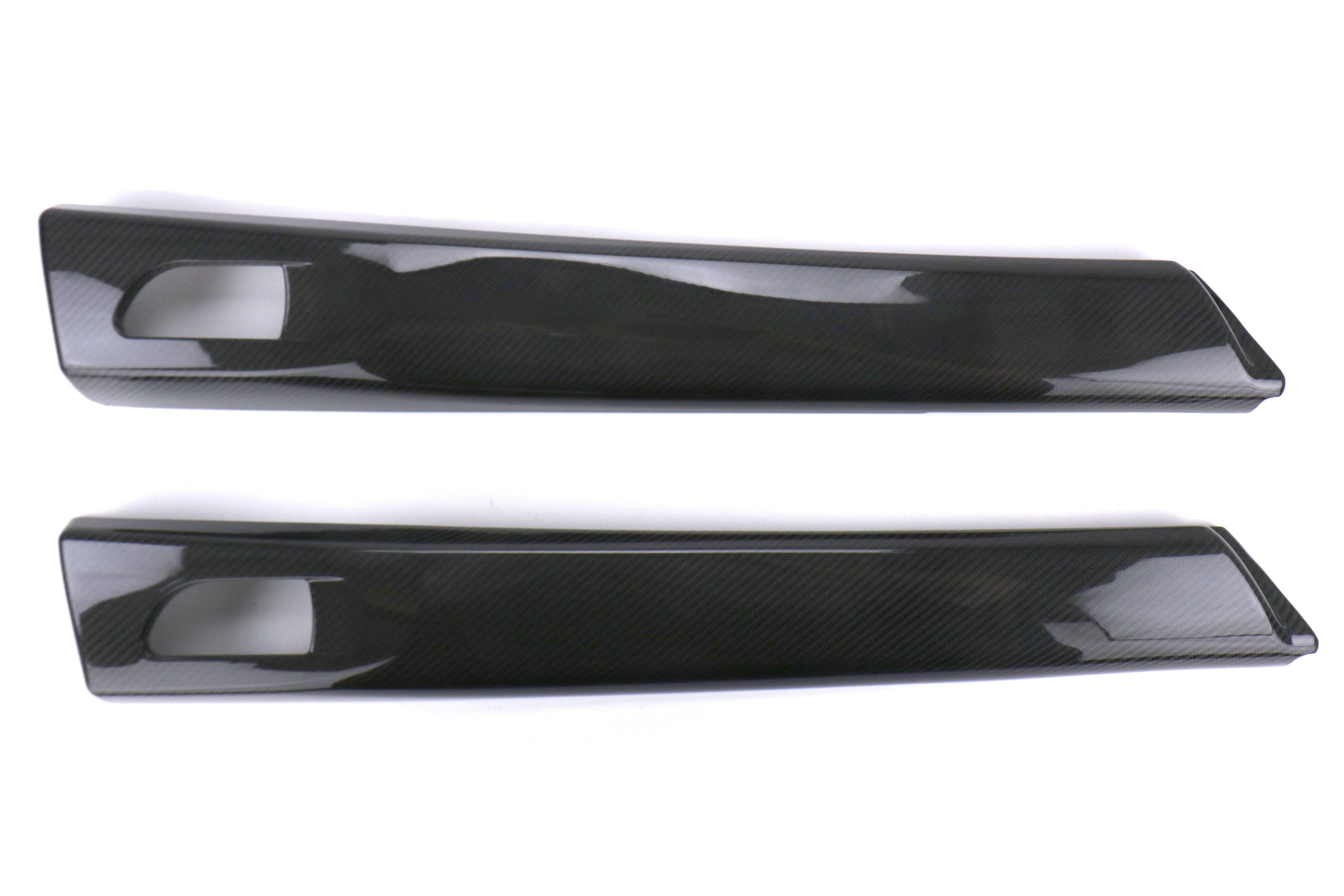 OLM LE Dry Carbon Fiber Rear Door Trim Upper Panels - 2015-2021 Subaru WRX / STI