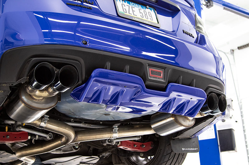 OLM A1 Style Paint Matched Rear Diffuser (Crystal White Pearl) - 2015-2021 Subaru WRX / STI