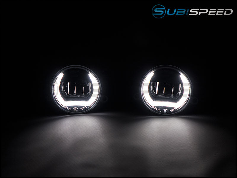 OLM LED / Corona Ring DRL Fog Light Housings - 2015-2021 WRX STI / 13-15 FR-S BRZ / 2014-2018 Forester
