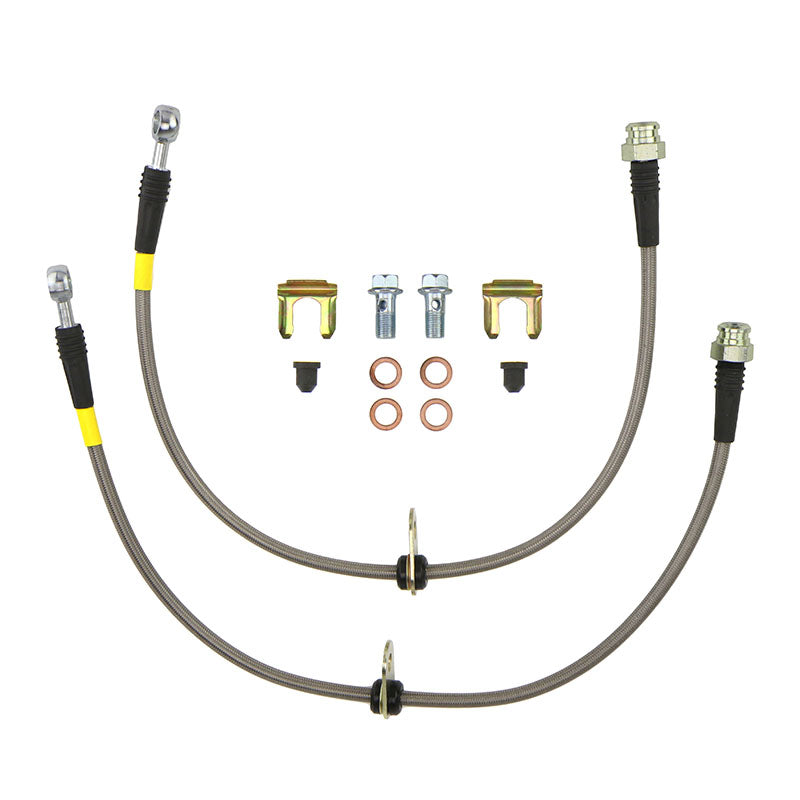 FactionFab Rear Stainless Steel Brake Lines Subaru 2008-2017 STI / 2013-2020 BRZ / 2013-2016 FR-S / 2017-2020 86