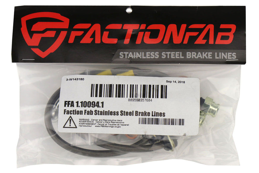 FactionFab Front Stainless Steel Brake Lines Subaru STI 2004-2007 / WRX 2002-2007