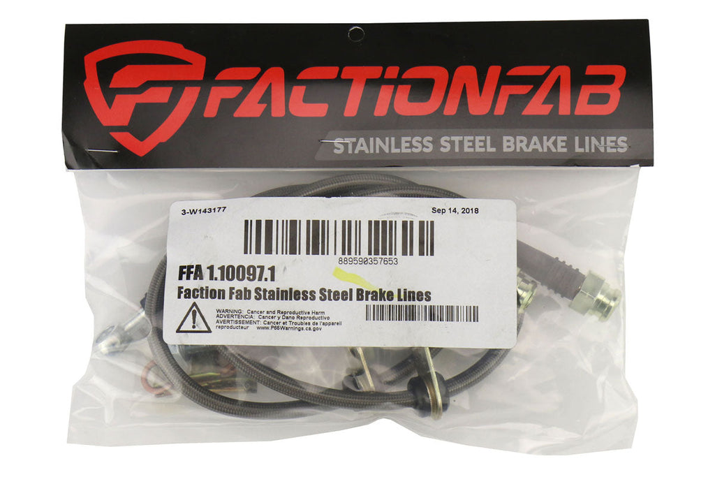 FactionFab Front Stainless Steel Brake Lines 2013-2016 FR-S / 2013-2020  BRZ / 2017-2020 86