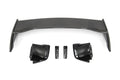 OLM Silverline Carbon Fiber OEM S Style Spoiler with Black Bases - 2015+ WRX / 2015+ STI