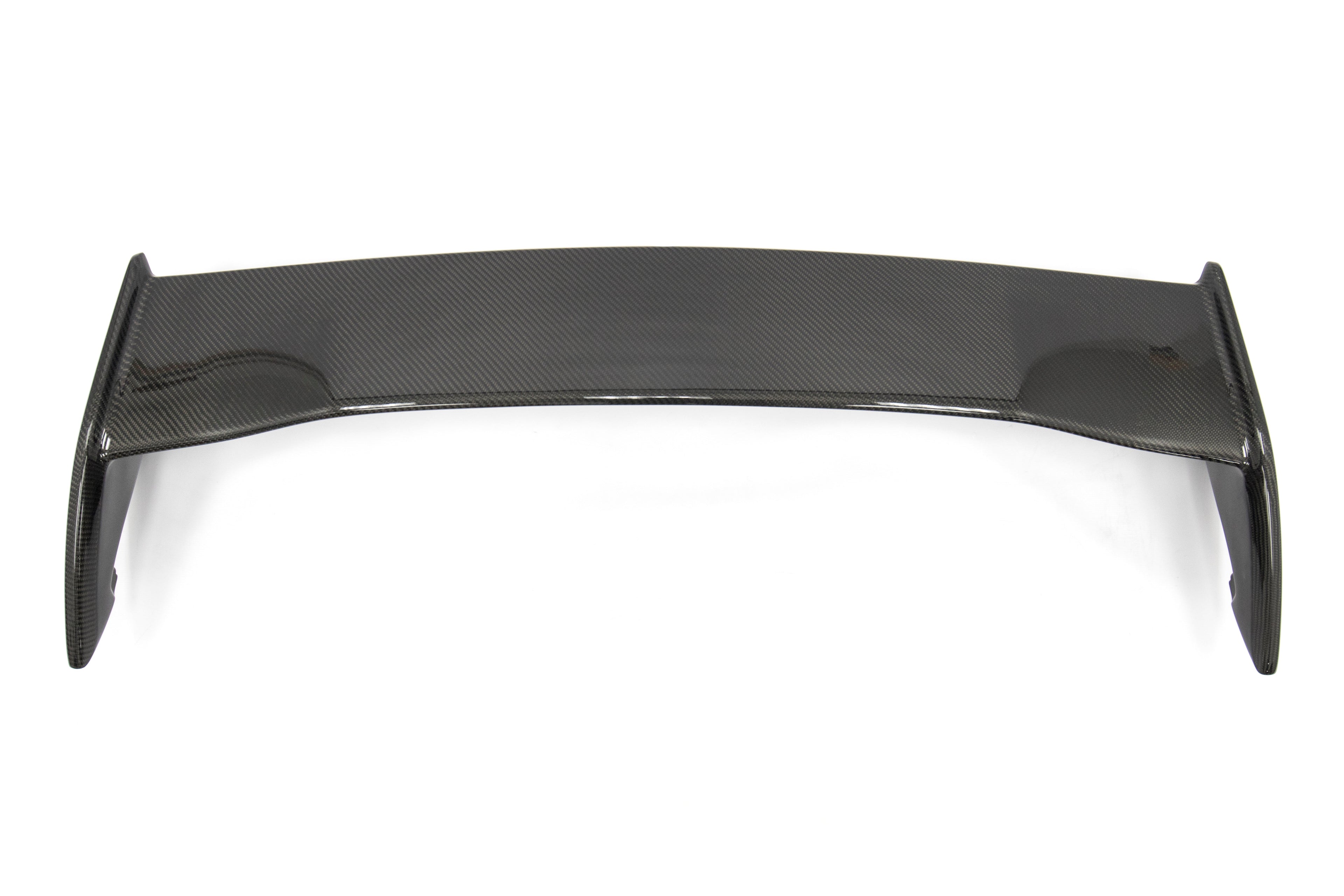 OLM Silverline Carbon Fiber OEM S Style Spoiler with Black Bases - 2015+ WRX / 2015+ STI